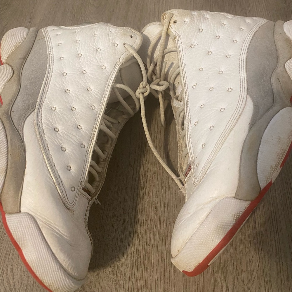 Jordan 13 Red White Gray